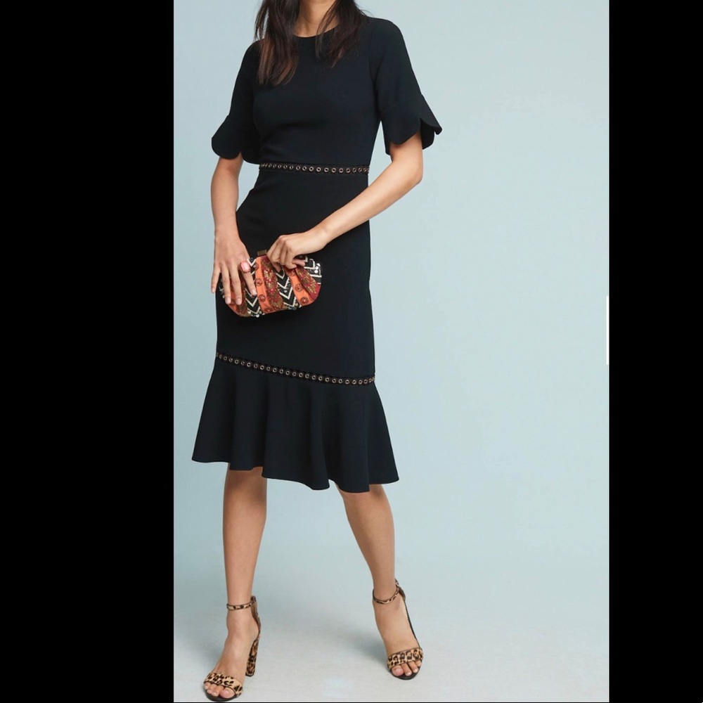 Flattering Shoshanna Black Cocktail Dress